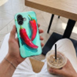 Chilipepers - Geverfd - Rood Toughcase MagSafe Apple iPhone 17 klein -Sfeer1M