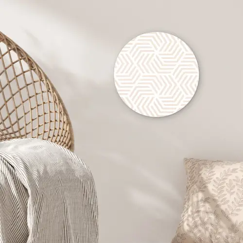 Patroon - Geometrie - Design - Pastel Wandcirkel plexiglas klein 852 -sfeer5