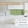 Keramiek -  Structuur - Groen - Wit keuken achterwand 2 middel 871 -sfeer4_FR