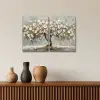Boom - Abstract - Wit - Bloesem Canvas - Meerluiken 2 luik klein -sfeer3