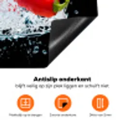 Peperige Opfrissing Inductie beschermer vinyl 3mm klein -zzzzzzz-td-onderkant