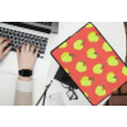 Appels - Modern - Groen laptophoes neopreen klein 279 -bureau