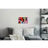 Abstract - Vormen - Kleuren - Stippen Muursticker klein -slaapkamer