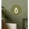 Avocado - Minimalistisch - Illustratie - Groen Wandcirkel kunststof plaat 5mm dik klein -sfeer3