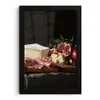 Stilleven - Vintage - Borrelplank fotolijst zwart zonder passe partout klein -3d