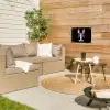 Kreeft - Roze - Zacht - Zwart tuinposter los doek klein -sfeer4
