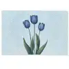 Tulpen - Blauw - Bladeren Deurmat klein -zkaufland3d