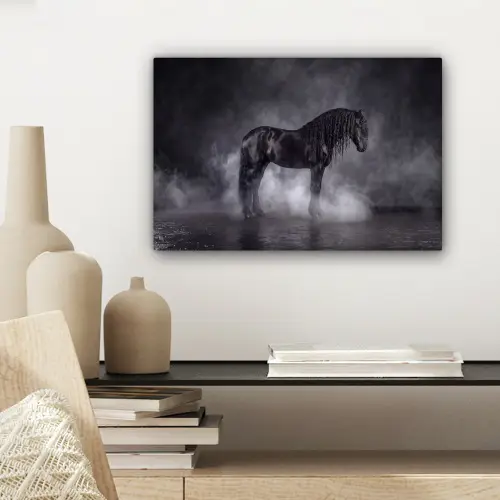 Paard - Magisch - Zwart canvas 2cm klein -sfeer6