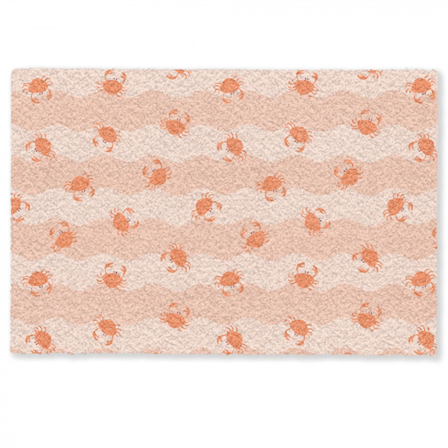 Zee - Dieren - Roze - Krab Deurmat klein 898 -zkaufland3d