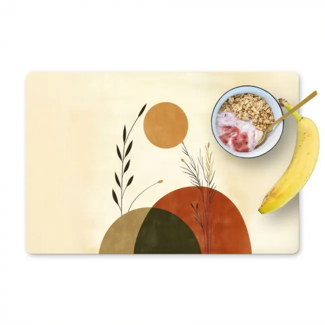 Planten - Abstract - Vormen Placemat vinyl groot -zzzproduct_Kitchenyeah-website