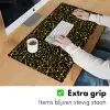 Spat - Waterverf - Geel - Zwart Muismat XXL klein 681 -sfeer3