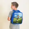 Voetbal - Jongen - Goal - Voetbaltenue Kinderrugzak - Blauw middel -sfeer2