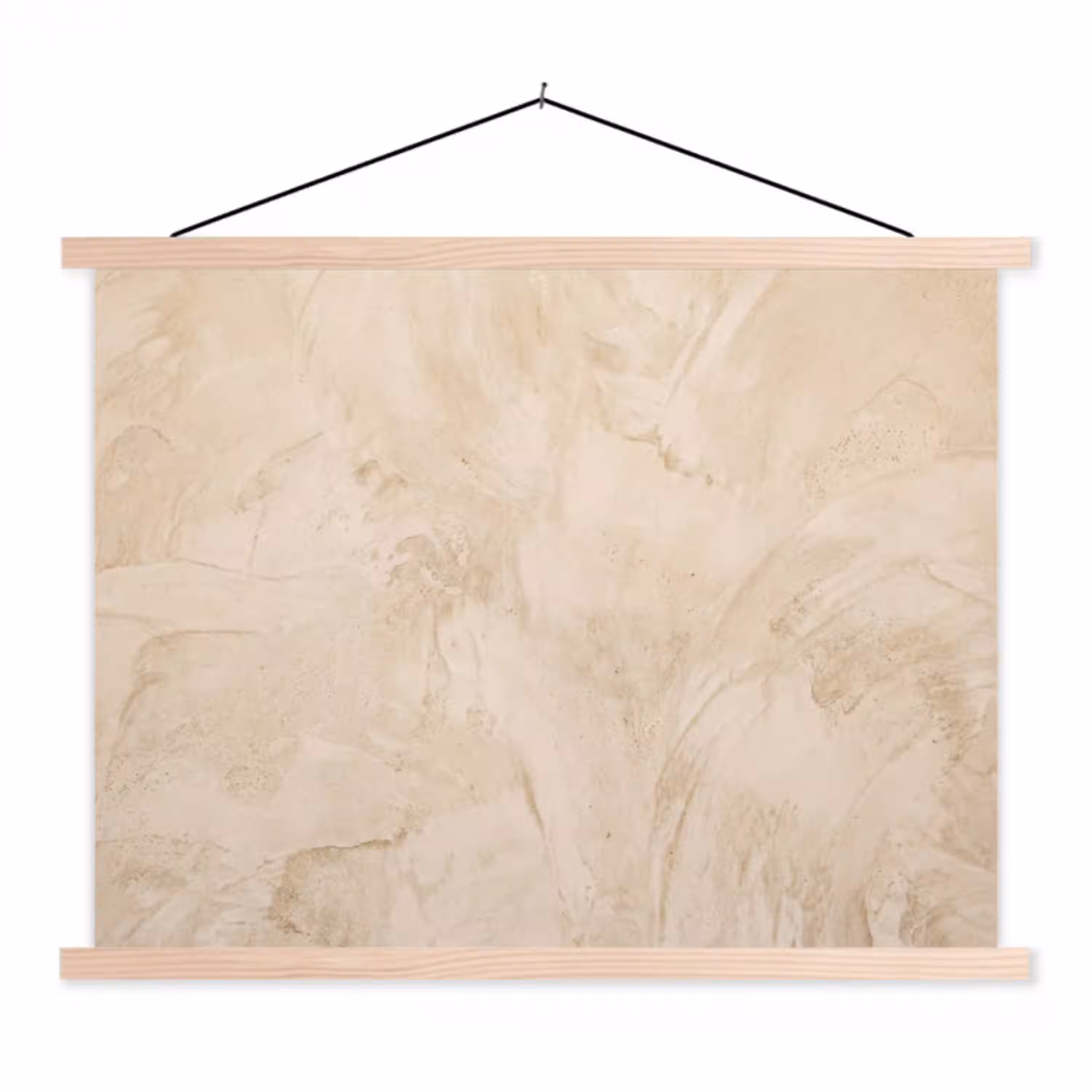 Textuur - Patroon - Abstract - Modern - Beige textielposter latten blank klein -3d