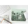 Tropische tuin - Koepelgebouw - Bloemen muismat rubber klein -witbureau