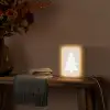 Japandi - Kerstboom - Beige - Kerstversiering Light Box met kabel (Wandlamp) klein -sfeer4