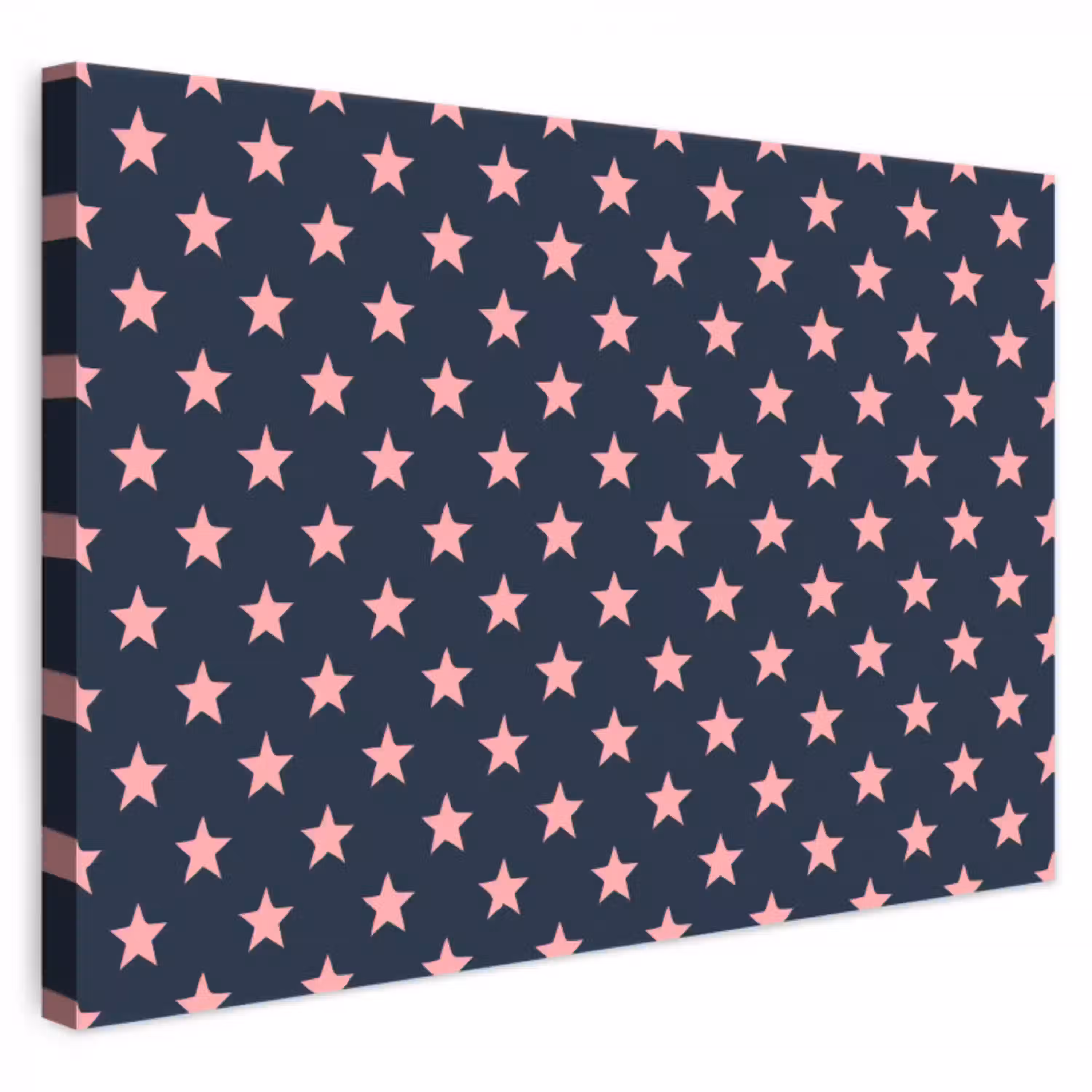 Patroon - Sterren - Roze canvas 2cm klein 34 -3d