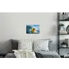 Badeend - Stoer - Golven Muursticker klein -slaapkamer