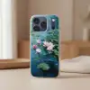Waterlelies - Bloemen - Roze - Water Telefoonhoesje iPhone 17 Pro Max klein -sfeer2