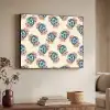 Retro - Disco - Bloemen - Discobal Textielframe zwart klein 947 -sfeer3