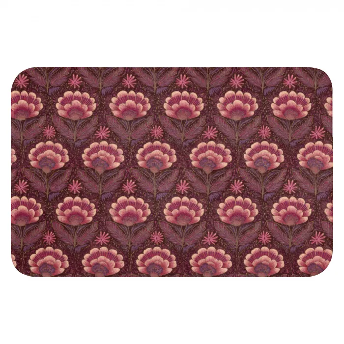 Bloemen - Waaier - Paars WCmat klein 1009 -3d