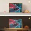 Formule 1 - Raceauto - Rood - Neonverlichting Light Box met batterij (Wandlamp kind) middel -sfeer3_kind