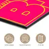 Minimalistisch - Roze - Dream big - Grafisch aluminium wit klein -closeup_NL
