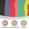 Lippen - Kleuren - Zwart Akoestische PET Vilt - Rond klein -closeup_NL