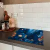 Koraalrif - Vissen - Oceaan - Blauw Inductie beschermer vinyl 3mm middel -sfeer3