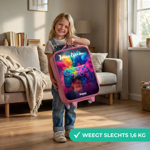 Game - Controller - Kleurrijk - Explosie Kinderkoffer - Roze klein -sfeer2_NL