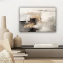 Kunst - Abstract - Grijs - Industrieel canvas 2cm klein -sfeer6