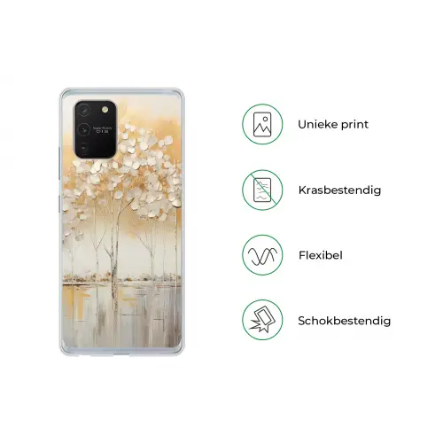 Bomen - Kunst - Acryl - Natuur Telefoonhoesje Samsung Galaxy S10 Lite klein -specsS10Lite