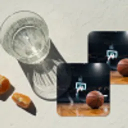Basketbal - Arena - Sport onderzetter kurk middel -sfeer4