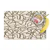 Beige - Lijnen - Donkerbruin Placemat vinyl groot 368 -zzzproduct_Kitchenyeah-website