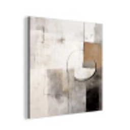 Abstracte kunst - Industrieel - Wit - Grijs aluminium wit klein -3d