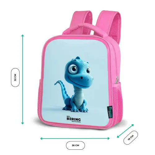 Blije Bronto Kinderrugzak - Roze middel -productfoto_formaten