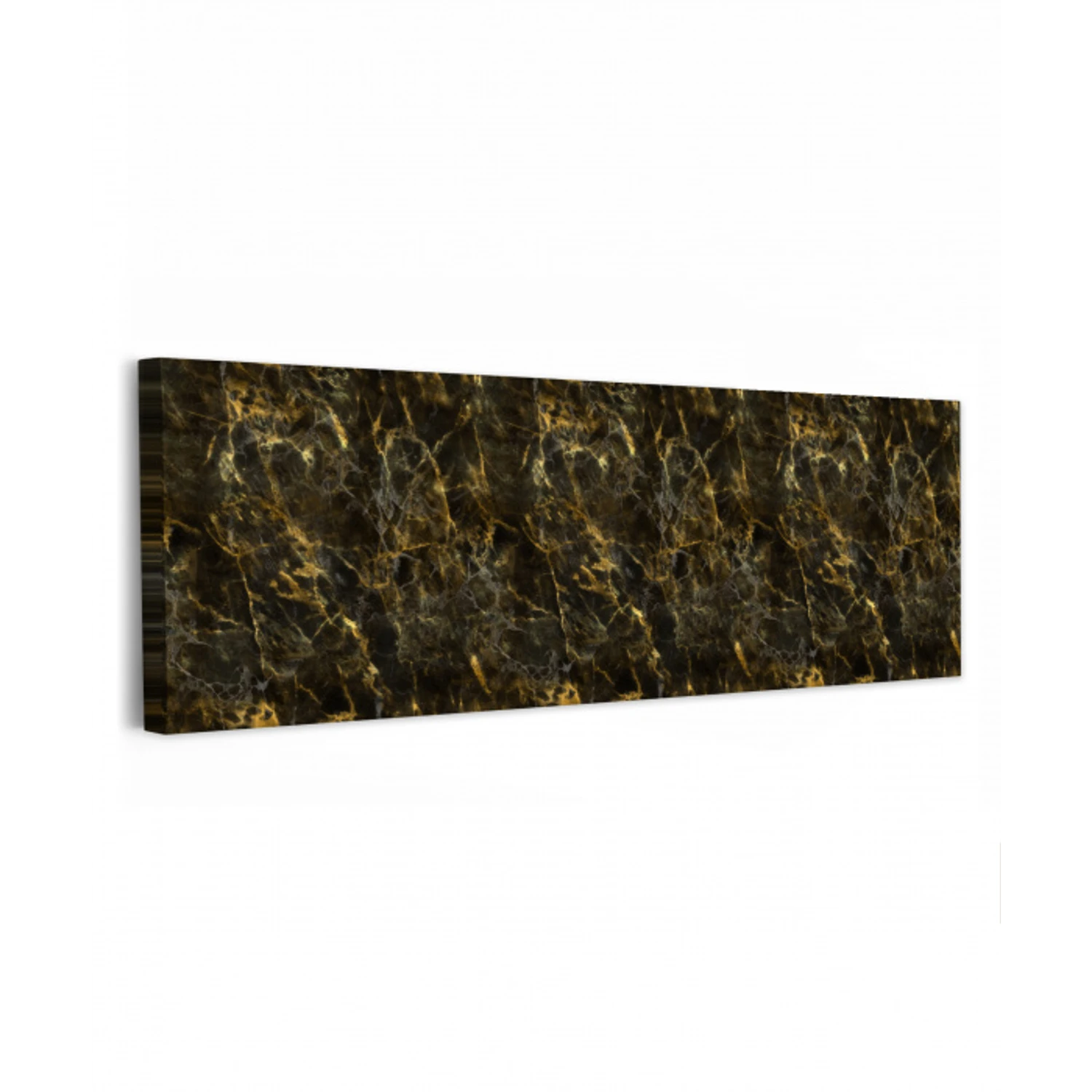 Zwart - Marmer - Goud canvas 2cm klein 828 -z3d