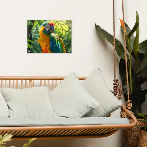 Ara in de Tropen tuinposter los doek klein -sfeer7