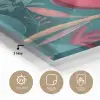 Kaketoe - Tropische bladeren - Tak plexiglas 5mm klein -sfeer2