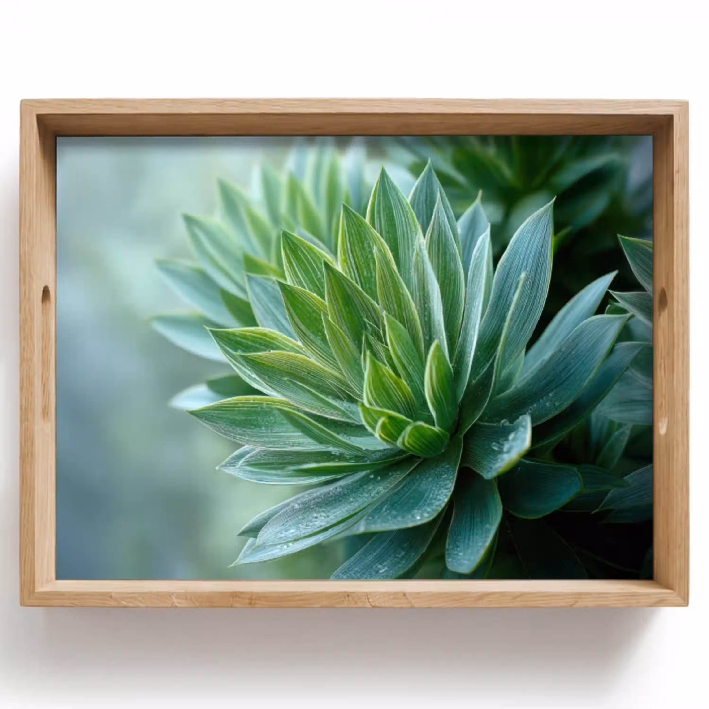 Blad - Plant - Groen - Textuur Dienblad Rechthoek middel -z3d_shopping