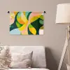 Abstract - Geel - Roze - Groen Wandkleed katoen klein -sfeer4