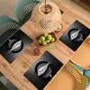 Pan - Vis - Zwart - Wit Placemat vinyl groot -zzsfeer5_Kitchenyeah-website