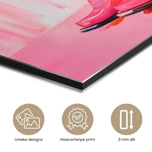 Roze - Bloemen - Cowboy aluminium wit klein -closeup_NL