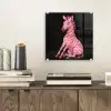 Zebra - Roze - Gestreept plexiglas 5mm klein -sfeer1