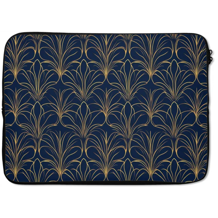 Deco - Waaier - Blauw laptophoes neopreen klein 279 -zkaufland3dotto