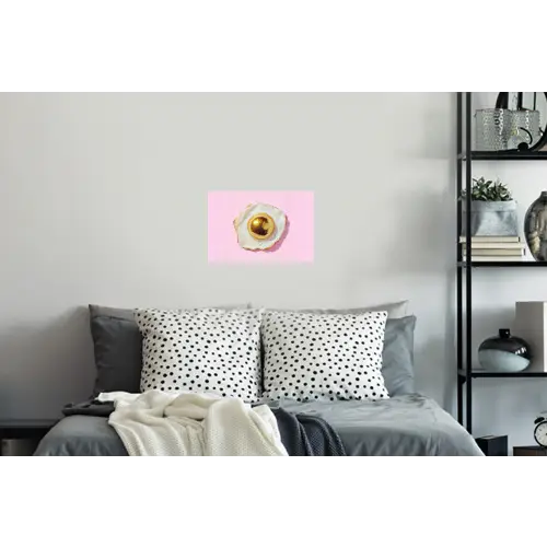 Ei - Disco - Ontbijt - Glitter Muursticker klein -slaapkamer
