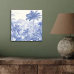 Tropisch - Jungle - Blauw aluminium wit klein -sfeer2