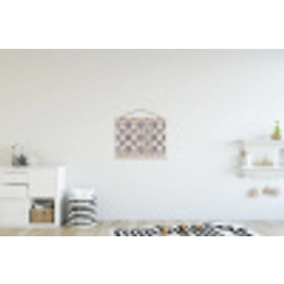 Klassiek - Patroon - Kleurrijk textielposter latten blank klein 122 -kinderkamer