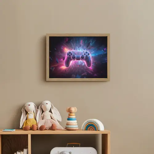 Controller - Neon - Explosie - Abstract Light Box met batterij (Wandlamp kind) middel -sfeer2_kind