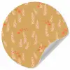 Zee - Dieren - Geel - Algen Wandcirkel behangsticker klein 186 -3d