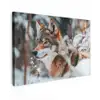 Wolf - Sneeuw - Winter - Dieren - Natuur - Sneeuw canvas 2cm klein -z3d